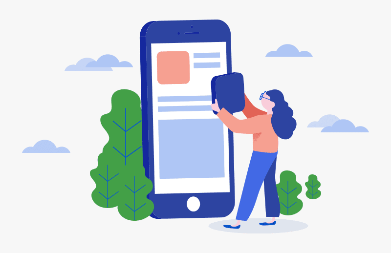 Mobile App Development Illustration